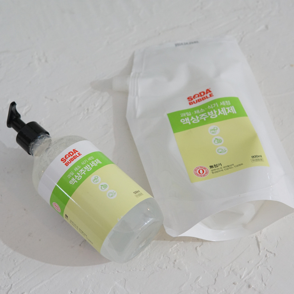 [소다버블] 1종 베이킹소다 주방세제 리필팩 800ml 이미지 7
