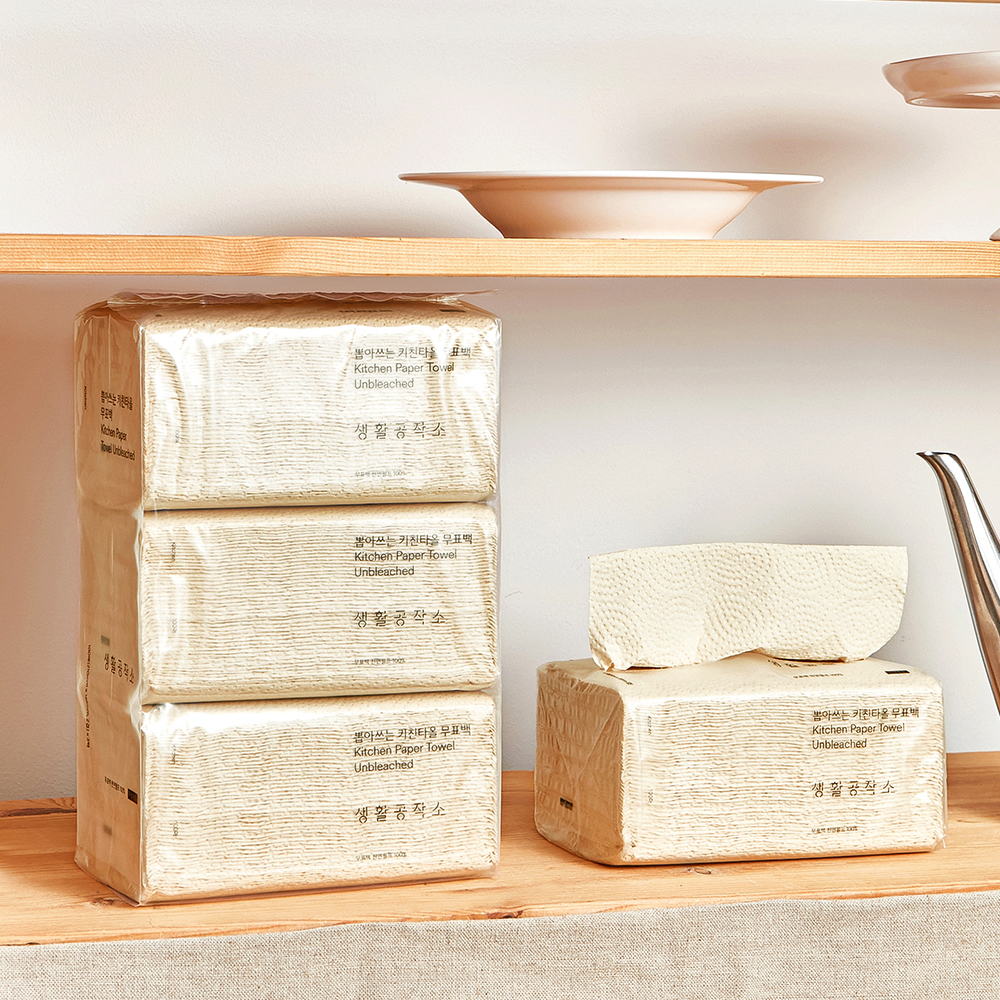 생활공작소 뽑아쓰는키친타올 100매 15팩