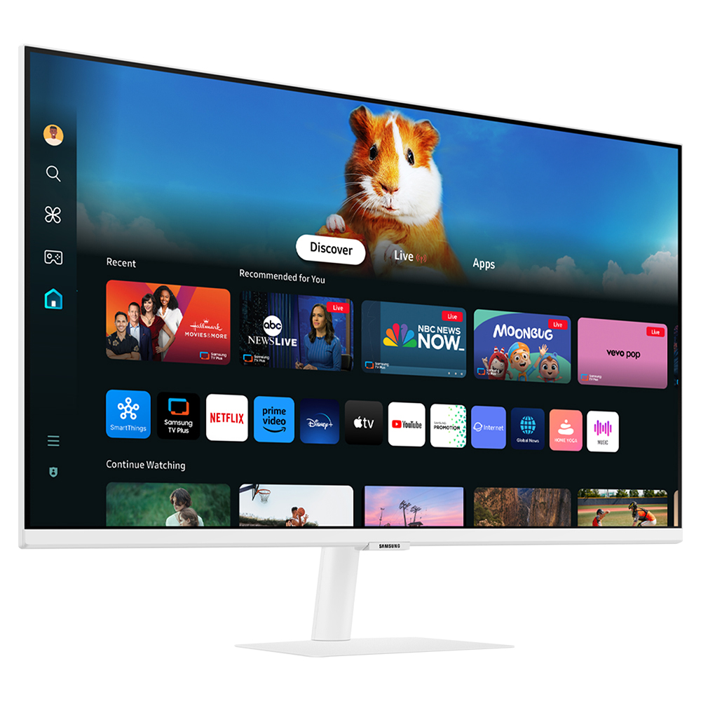 삼성 M5 LS32DM500 80.1cm(32인치) 스마트모니터 블랙 OTT 유튜브 미러링 - 상세 이미지 3