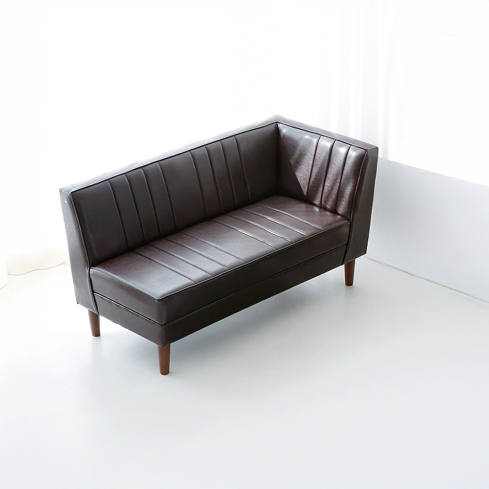 ROMENTO 2인소파 코너형 브라운 9179.4036