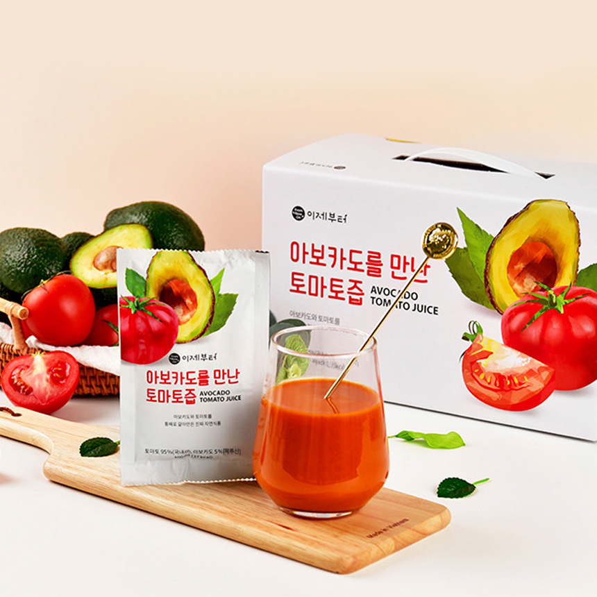 무설탕 아보카도를 만난 토마토즙 100ml 30포 1박스 - 상세 이미지 2