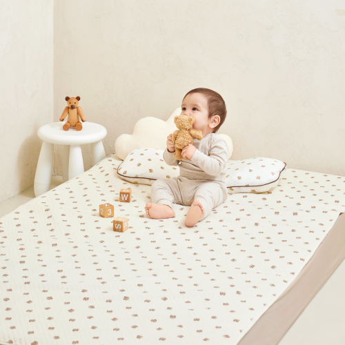 라비킷 아기 방수패드 건조기 사용 가능 캐릭터 신생아 방수요 L 슈퍼싱글 사이즈