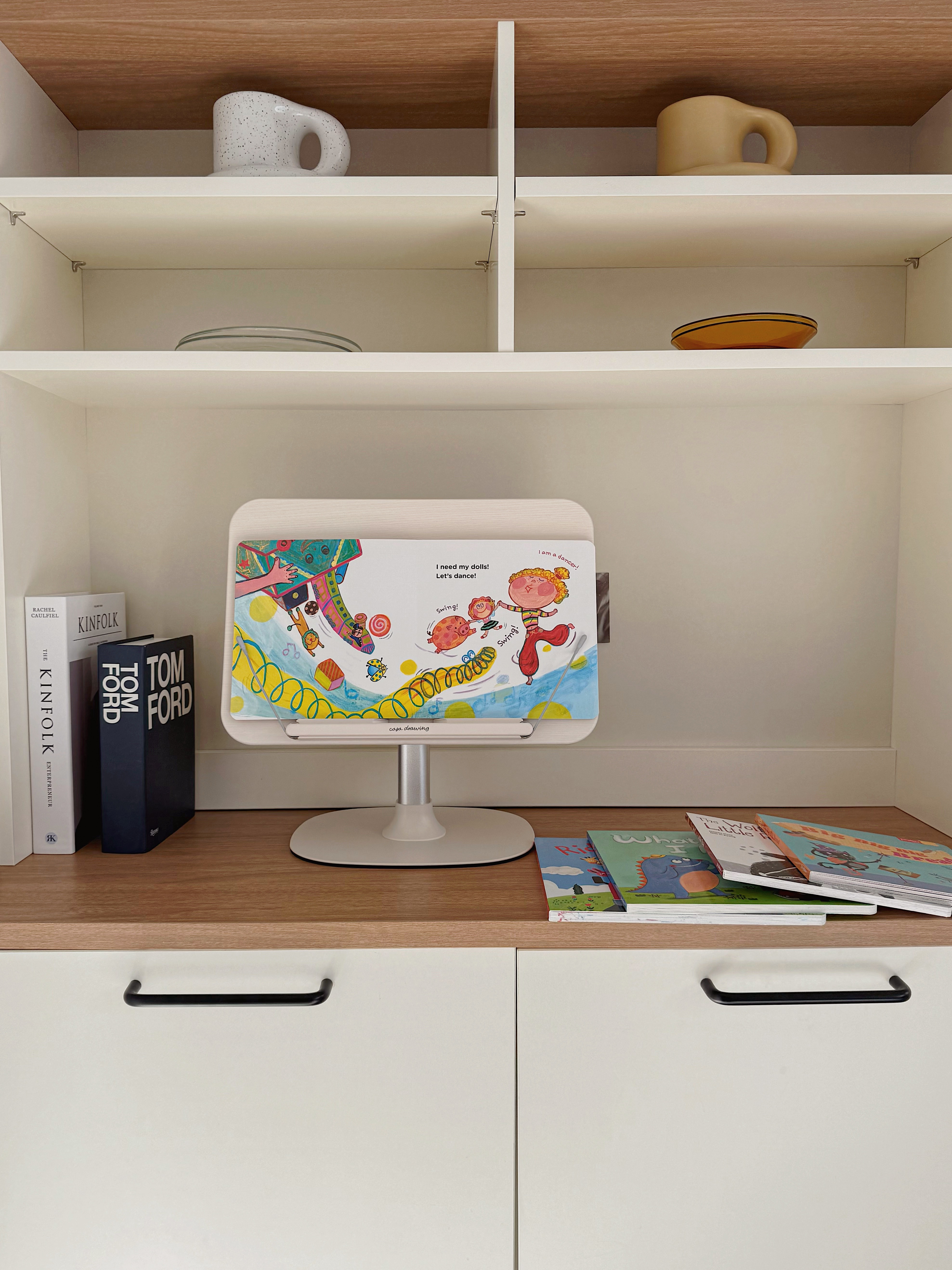 까사드로잉 유아 어린이 독서대 태블릿 책 거치대 북스탠드