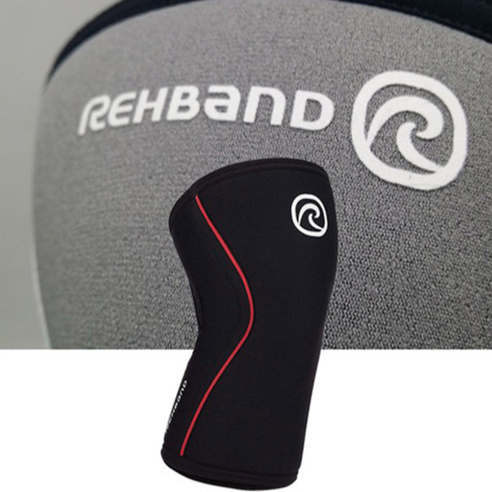 i REHBAND 리밴드 무릎보호대 7mm 105436 블랙레드 - 메인 이미지