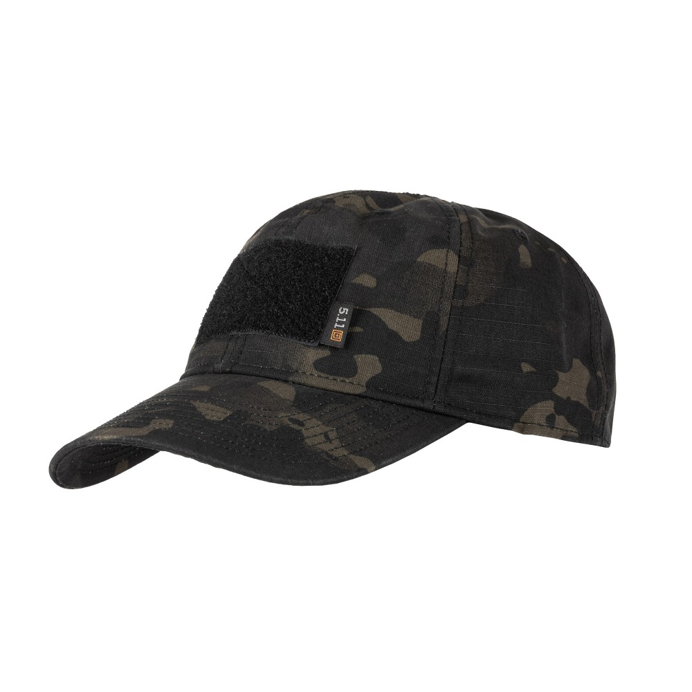 5.11 택티컬 플래그 베어러 캡 (멀티캠 블랙) - 5.11 Tactical Flag Bearer Cap (MultiCam Black) - 상품 이미지