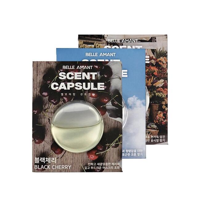 벨르아망 센트캡슐 4ml 리필키트 걸이형 혼합 리필 3개입 각 1개입 차량용 방향제 - 상품 이미지