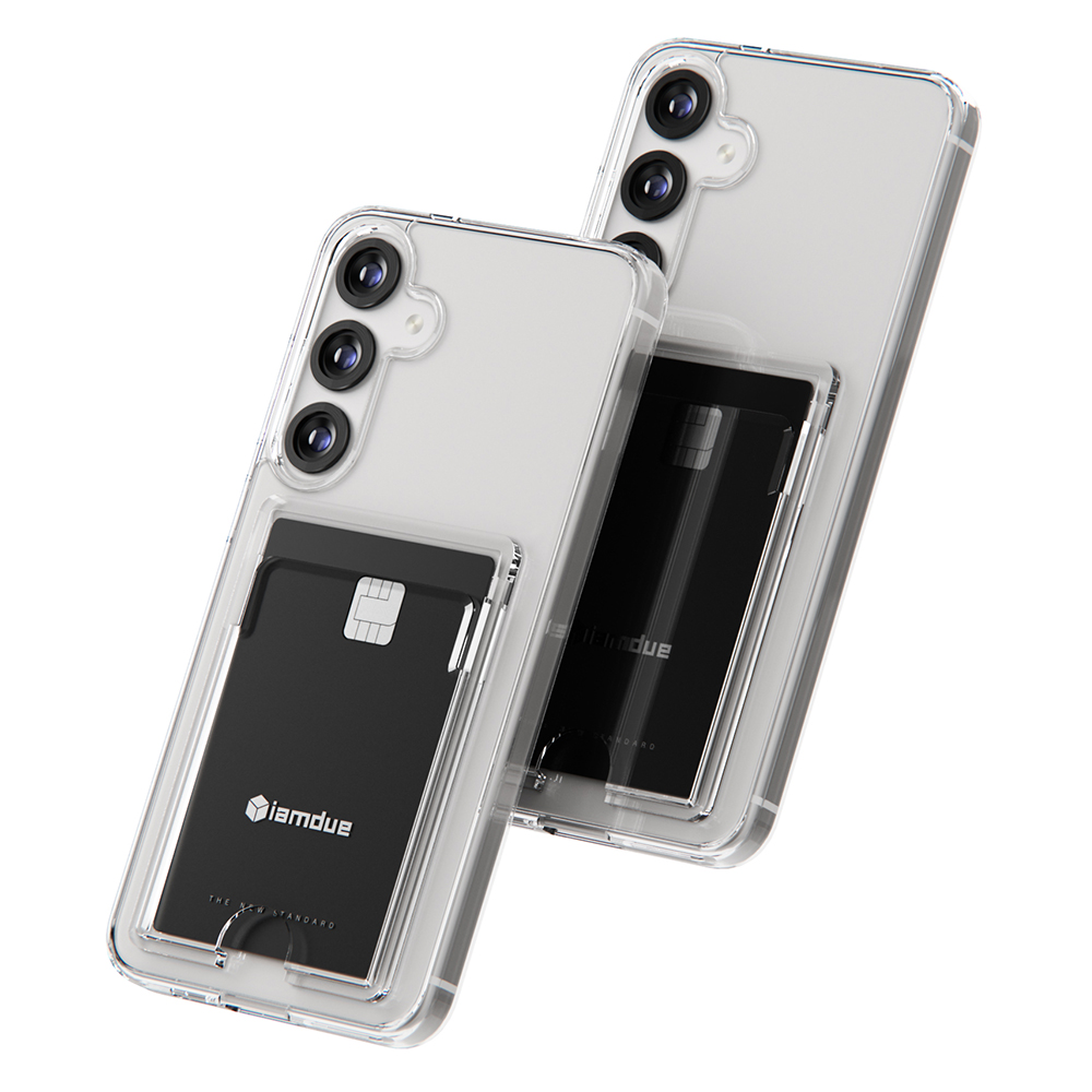 변색방지 카드 케이스 2장 수납 슬림 생폰 투명, 갤럭시S25 울트라 - 상세 이미지 4