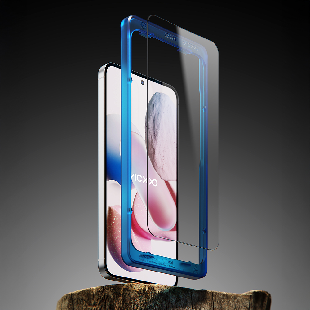 빅쏘 2.5CX 지문인식 강화유리 액정보호필름 갤럭시S25, 2매입