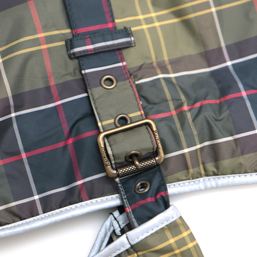 바버 강아지 방수 타탄 클래식 코트 패딩 자켓