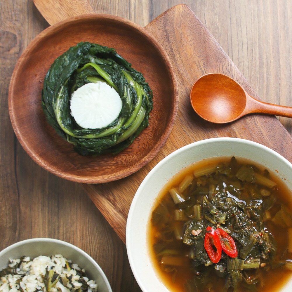 삶은 시래기 나물 [ 무청 시래기 500g (냉동) ] 부드러운 무우청 된장국재료 - 상세 이미지 2