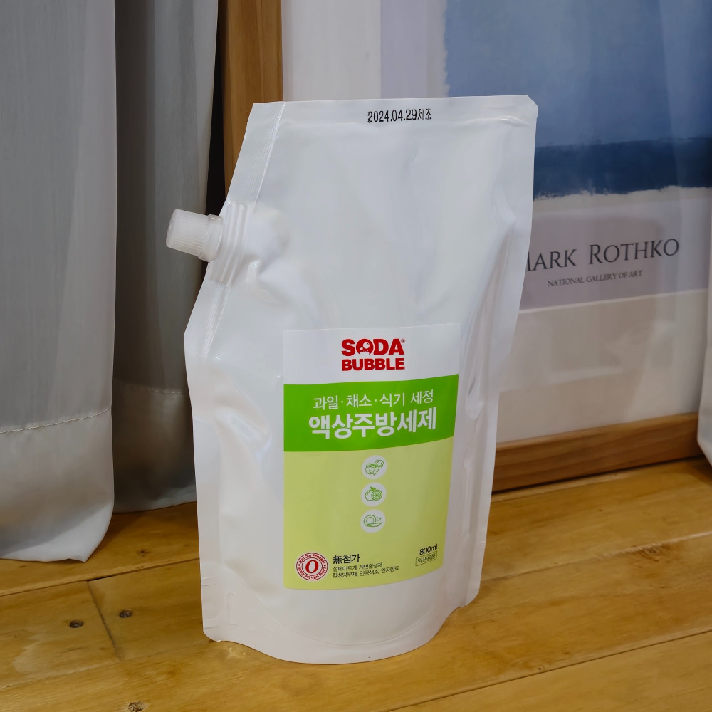 [소다버블] 1종 베이킹소다 주방세제 리필팩 800ml - 상세 이미지 2