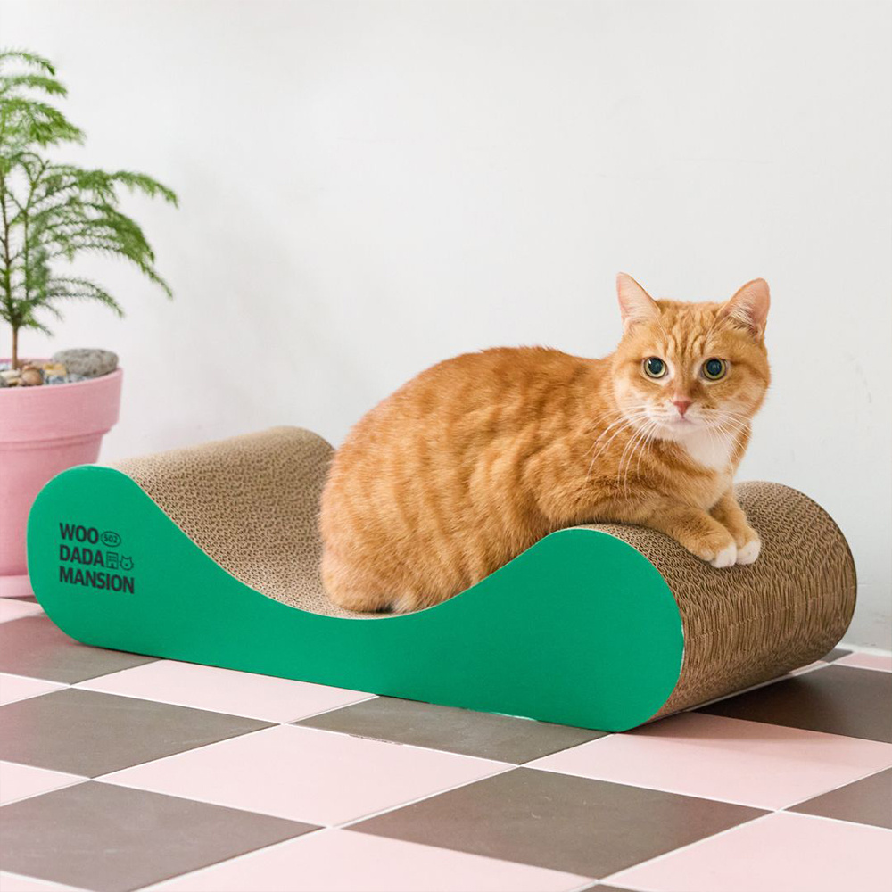 우다다맨숀 베이직 소파 스크래쳐 그린