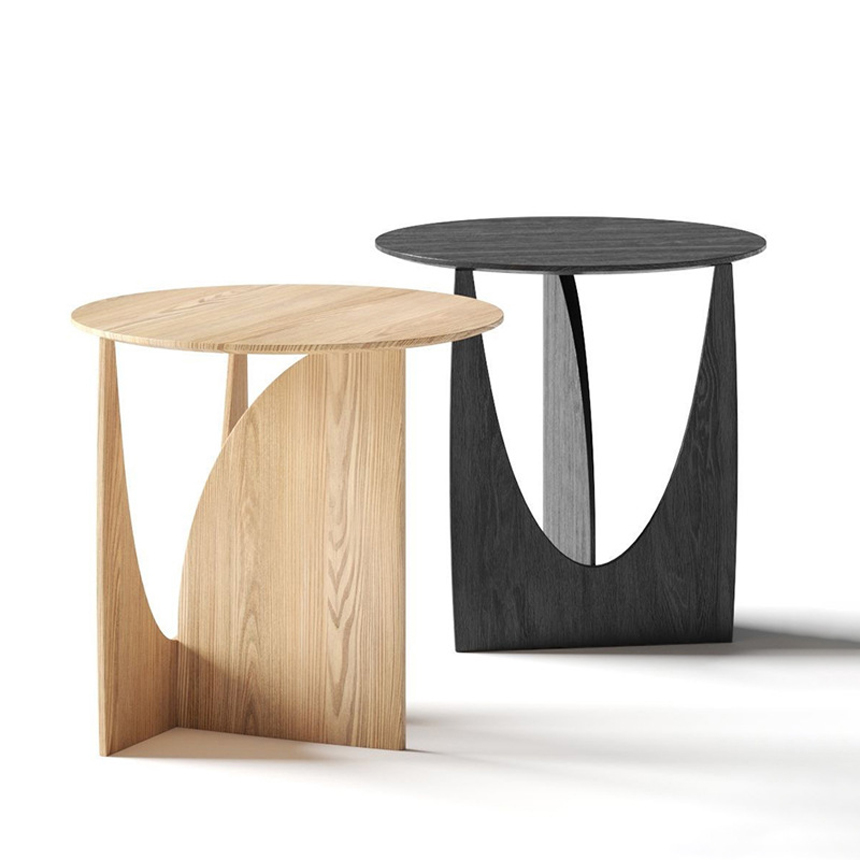 바소니 사이드 원목 테이블 카페 소파 거실 침실 라운지 호텔 인테리어 소품