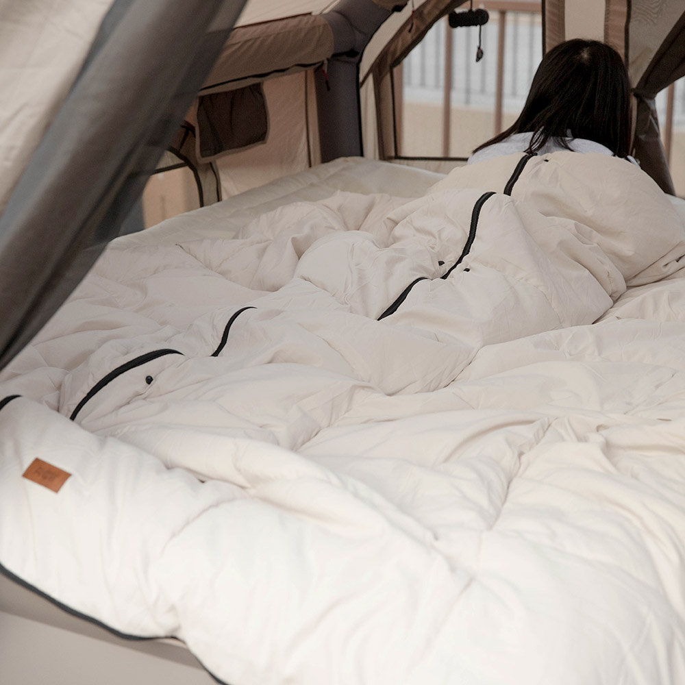 로티캠프 침낭 동계 이불 캠핑 겨울 사계절 CSB2-2.2kg 브라운