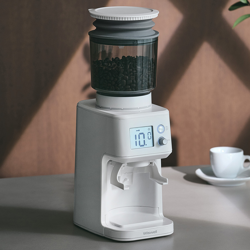 위즈웰 홈 프로 커피그라인더 전동 자동 핸드밀 가정용 기계 분쇄기 81단계 가성비 메이커