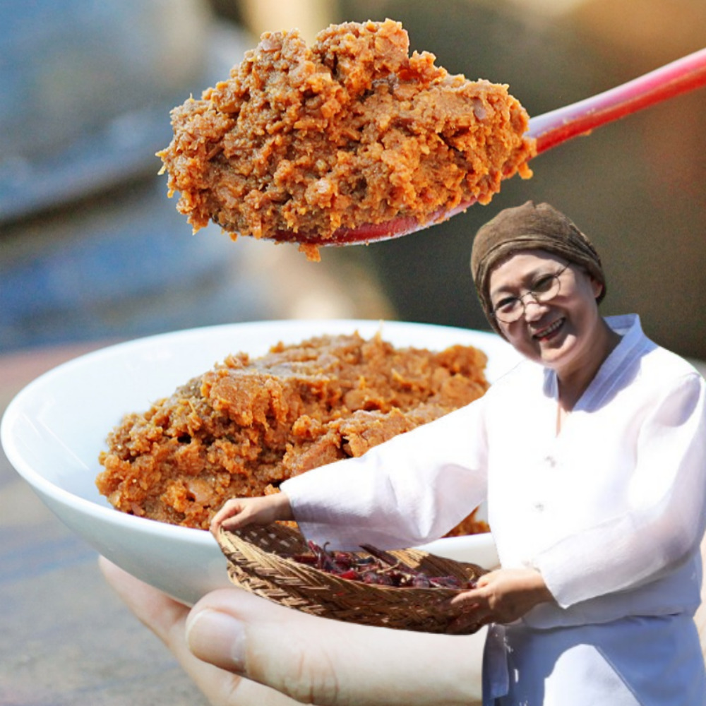 옛날 된장 국산콩 집 수제 재래식 맛있는된장 1kg 순창 향적원 - 상품 이미지
