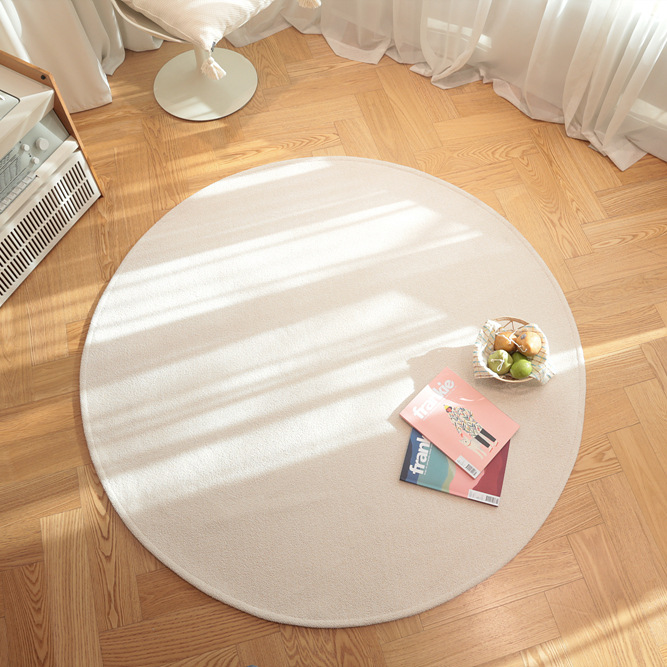 호이데코 도트롱 원형러그 먼지없는 워셔블 거실 카페트 95cm