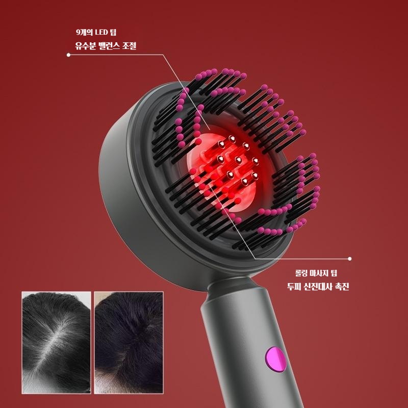 LED 두피마사지기 롤링 전동 지압 마사지 - 상세 이미지 2