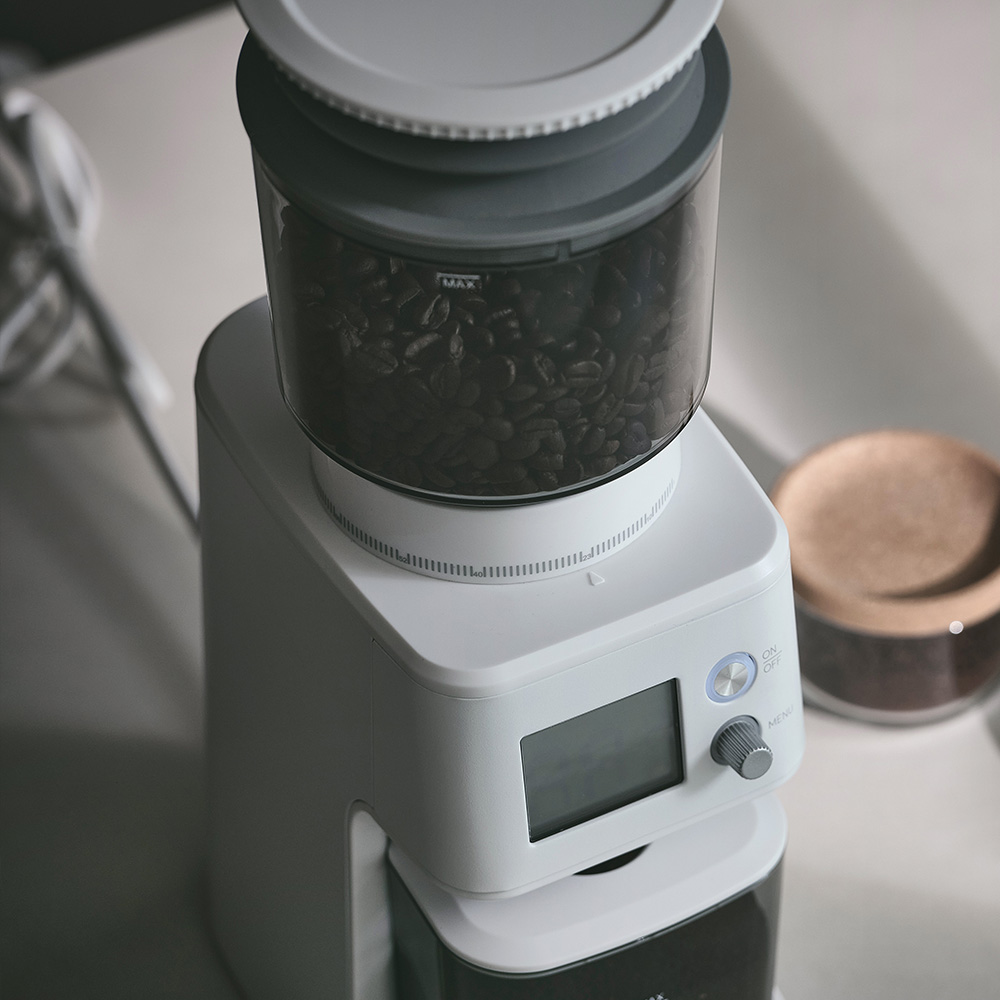 위즈웰 홈 프로 커피그라인더 전동 자동 핸드밀 가정용 기계 분쇄기 81단계 가성비 메이커