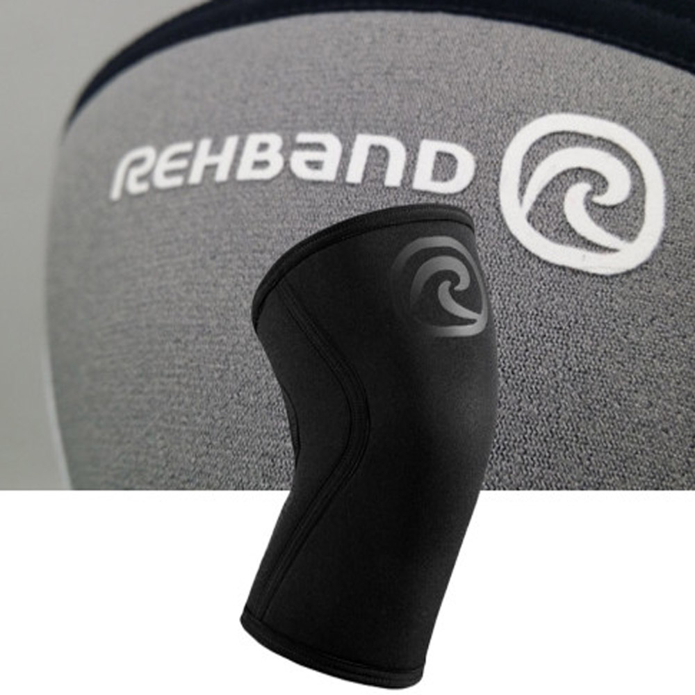 Rehband 리밴드 RX라인 무릎보호대7mm 카본블랙 105466 - 상품 이미지