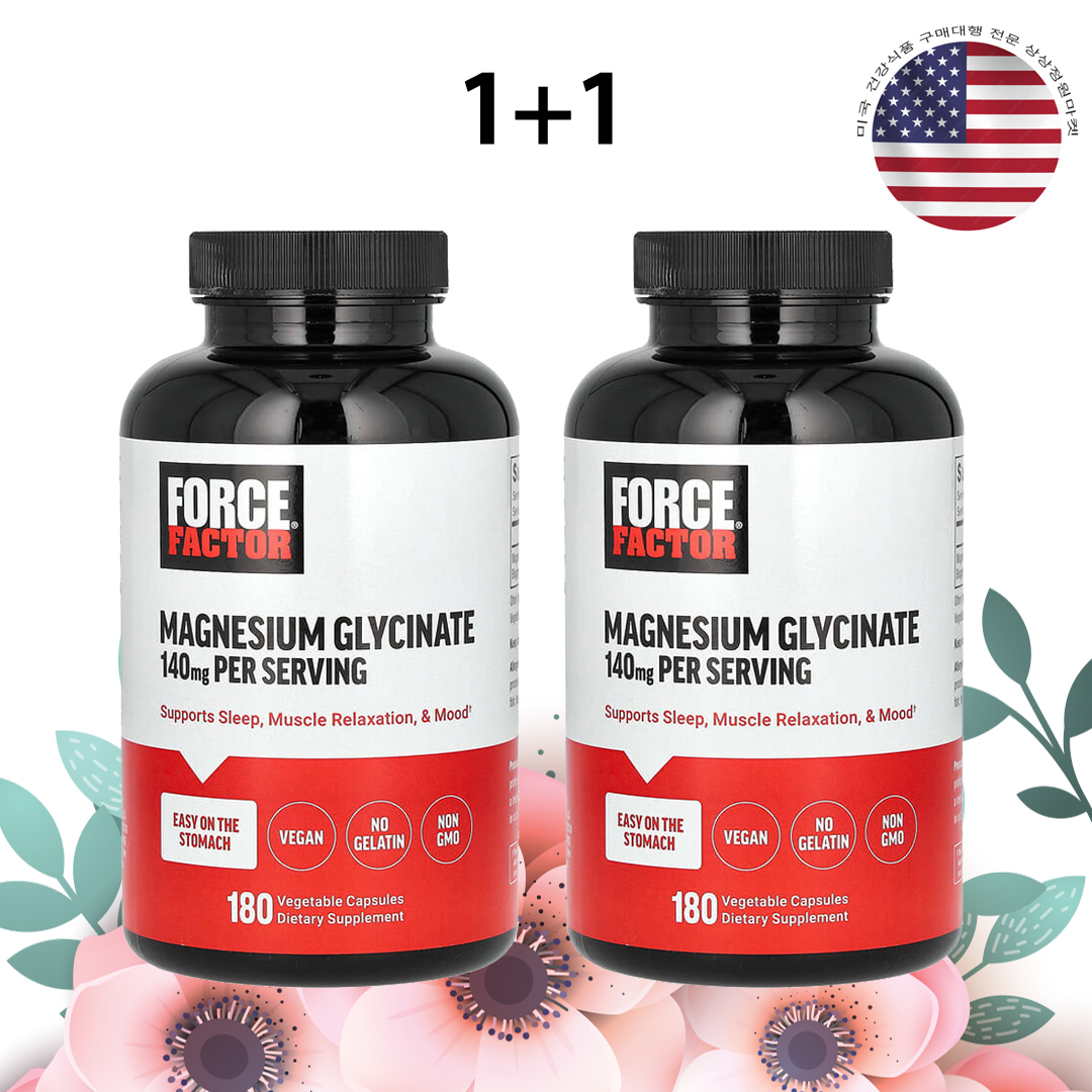 포스팩터 마그네슘 글리시네이트 킬레이트 140mg 180캡슐, 2개 - 상품 이미지