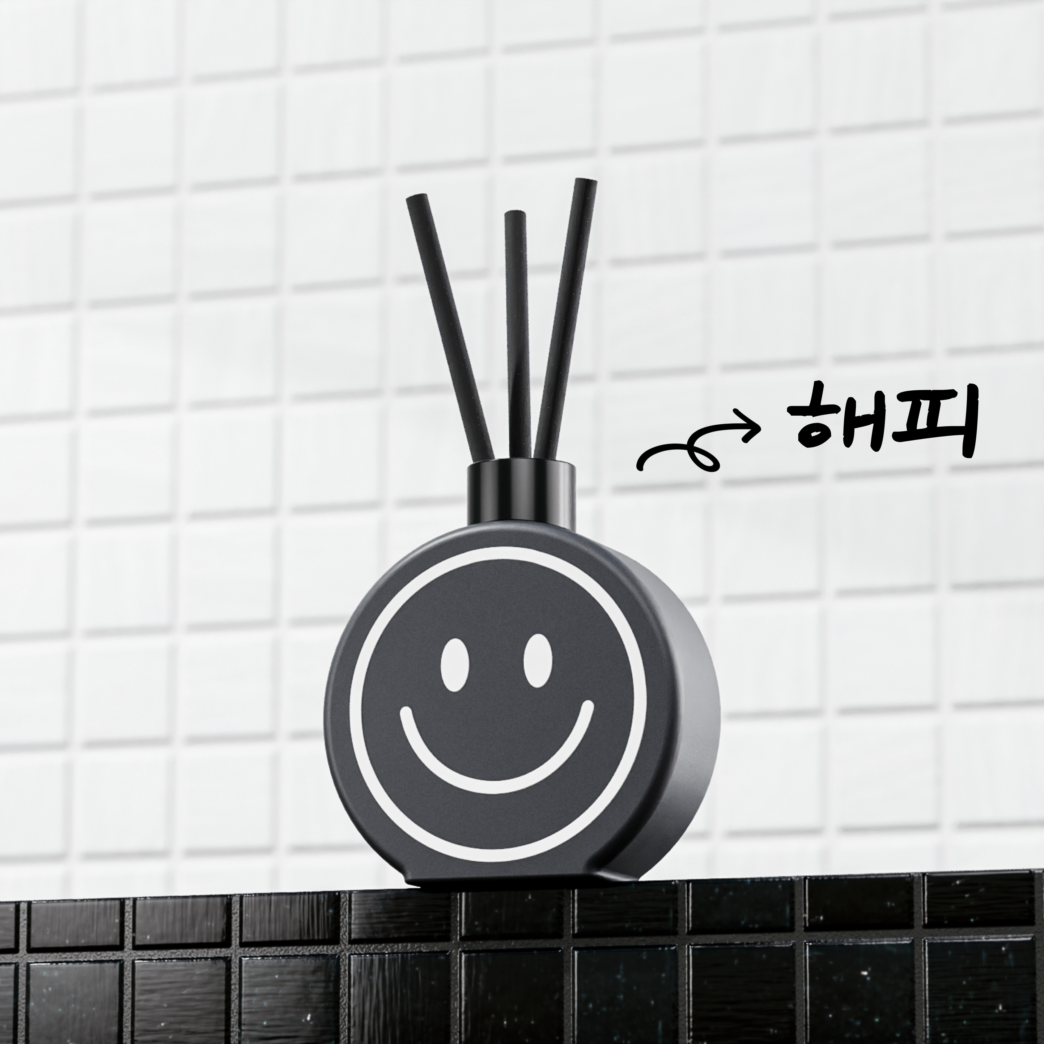 [3+1] 블랙하비 이모지디퓨저 100ml 인테리어 거실 호텔 명품 교보문고 입점 디퓨저 이미지 2