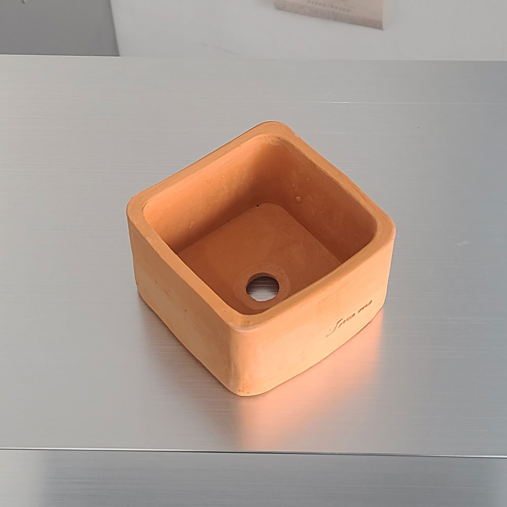 테라원 빈티지 수제 토분 11x7cm 사각 - 상세 이미지 2