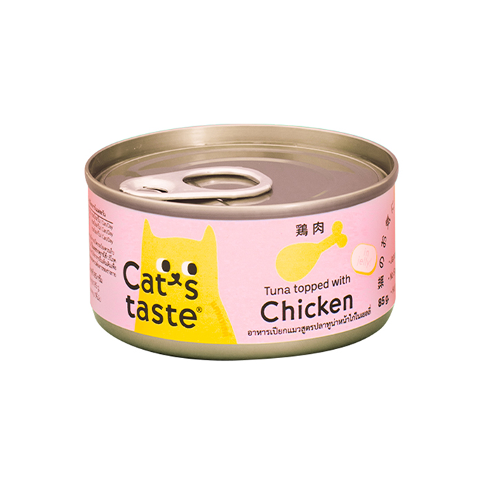캣츠테이스트 치킨 젤리 캔 85g 고양이간식 - 메인 이미지