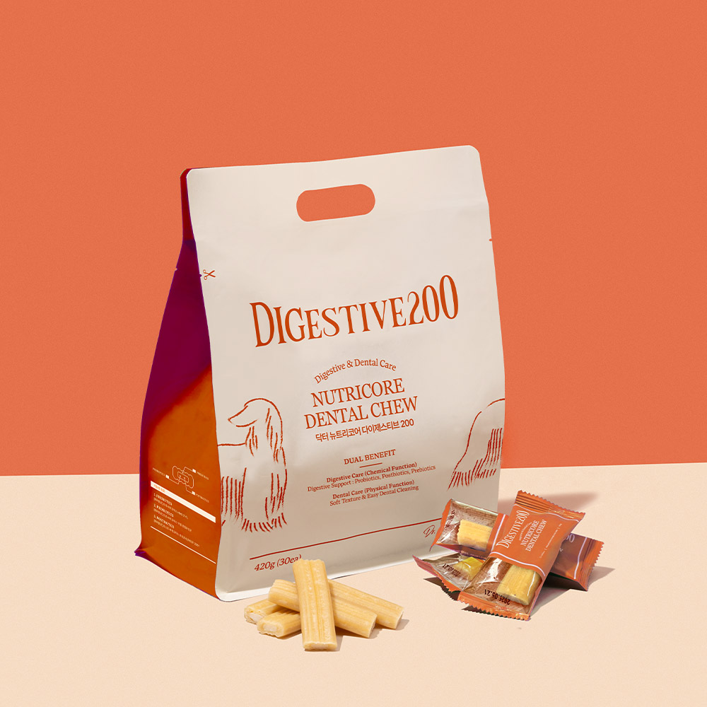 닥터뉴트리코어 다이제스티브200 개 강아지 가수분해 유산균 덴탈껌 30개입 - 상세 이미지 2