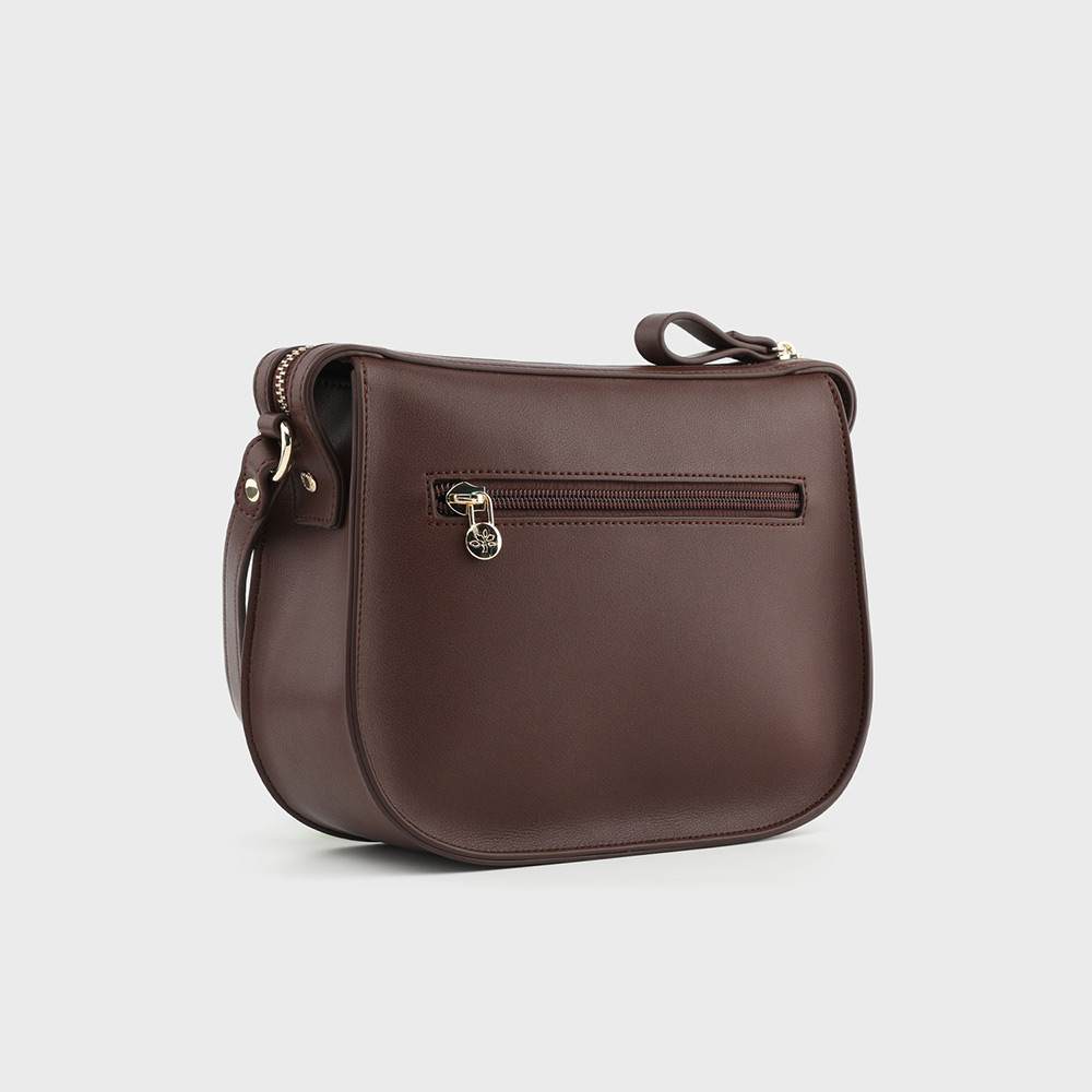 몽삭 로린 크로스바디백 다크브라운 AP12-2502-DB