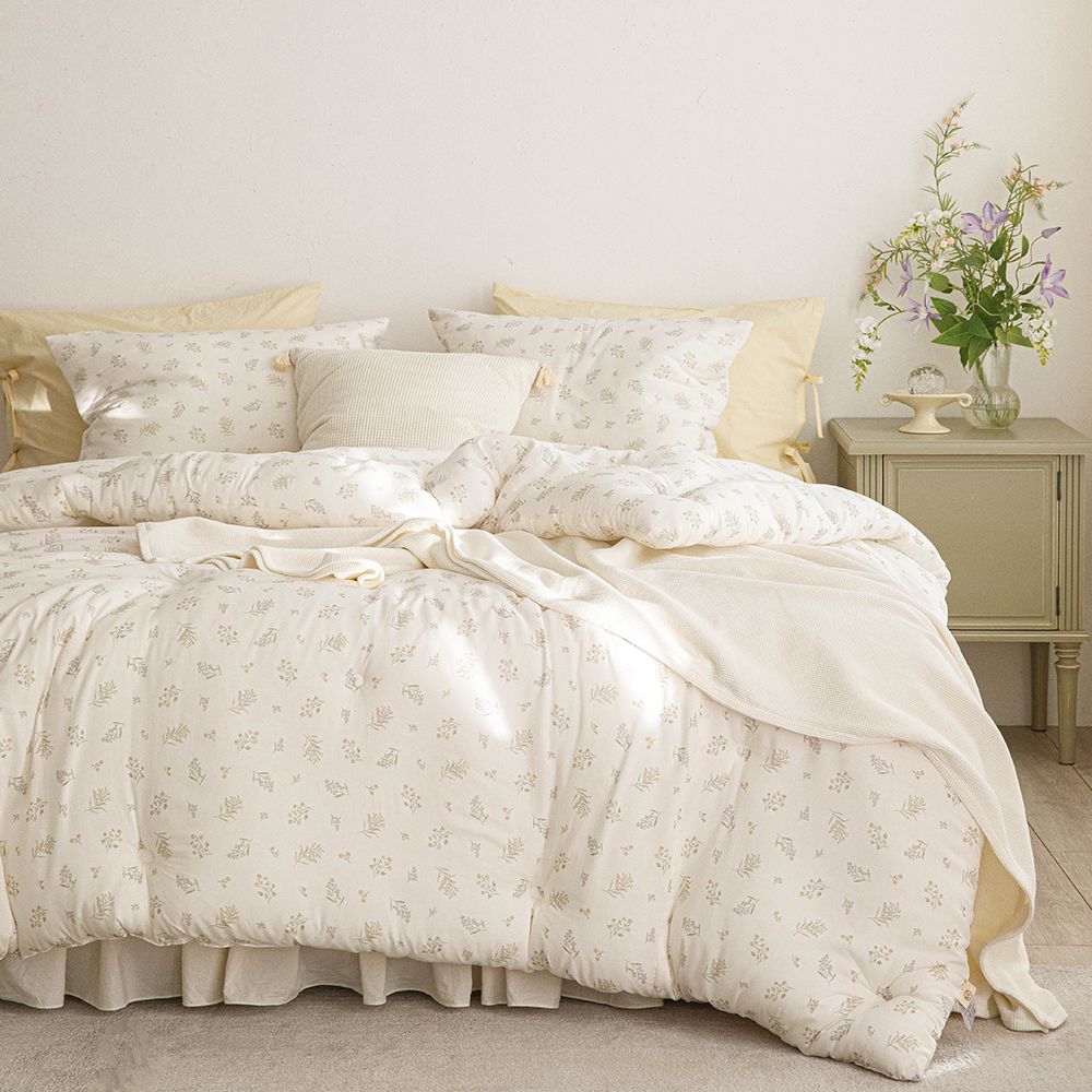 [풀세트]궁극의 부드러움 100% 모달 차렵이불+패드+베개커버, 라지킹 이불세트 상세 이미지 4