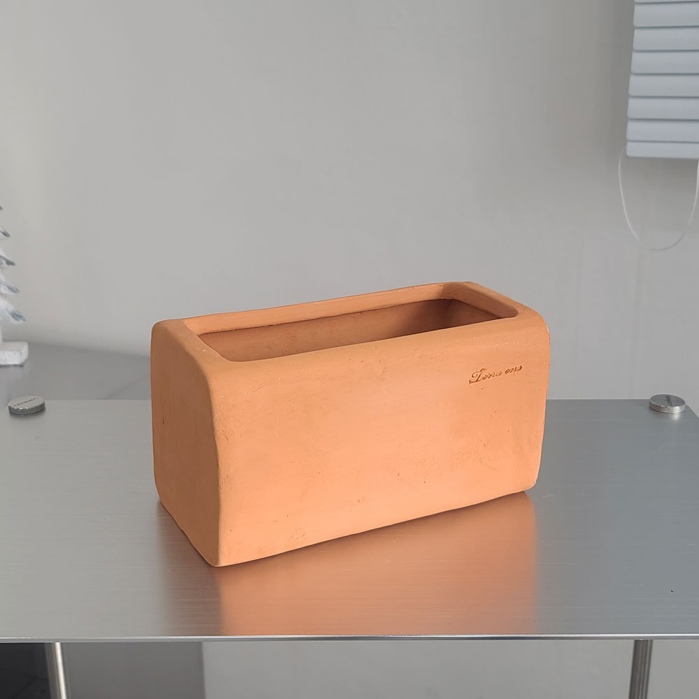 테라원 수제 토분 20x11x11cm 라운드 사각 - 상세 이미지 4