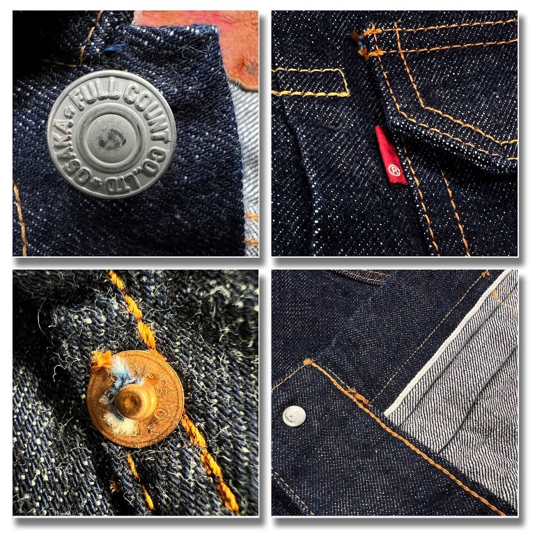 풀카운트 Type 2 Denim Jacket 데님 자켓 2102W-20 ONE WASH - 상세 이미지 3