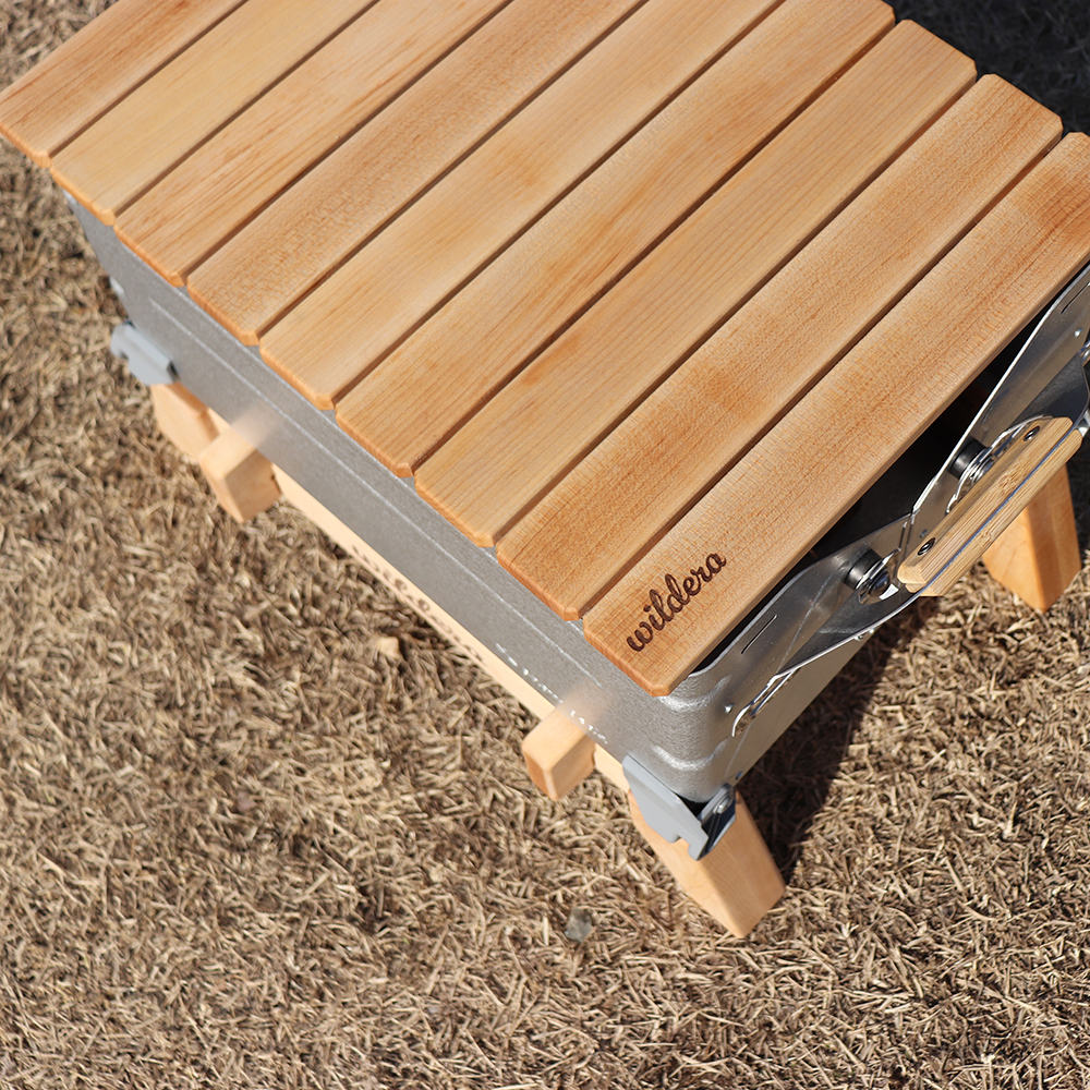 스노우피크 쉘프컨테이너 우드 상판 메이플 원목 테이블 쉘컨상판 맞춤각인