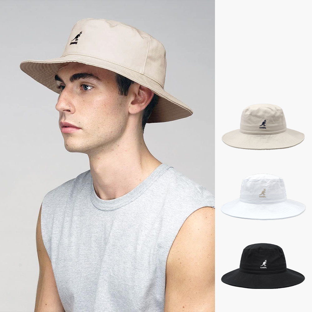 캉골 코튼 벙거지 모자 남녀공용 버킷햇 등산모자