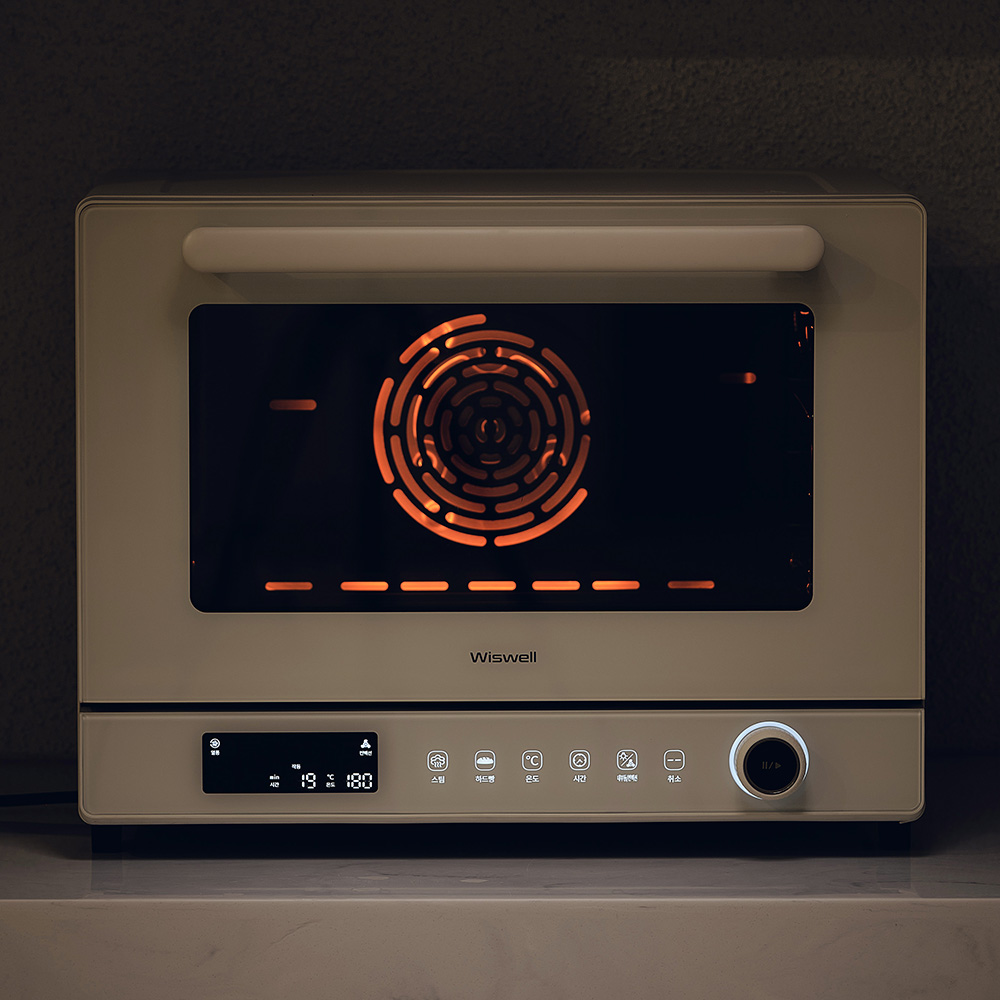 위즈웰 인헨스2 스팀오븐 베이킹 제과 제빵 컨벡션 전기 오븐기 WOP200
