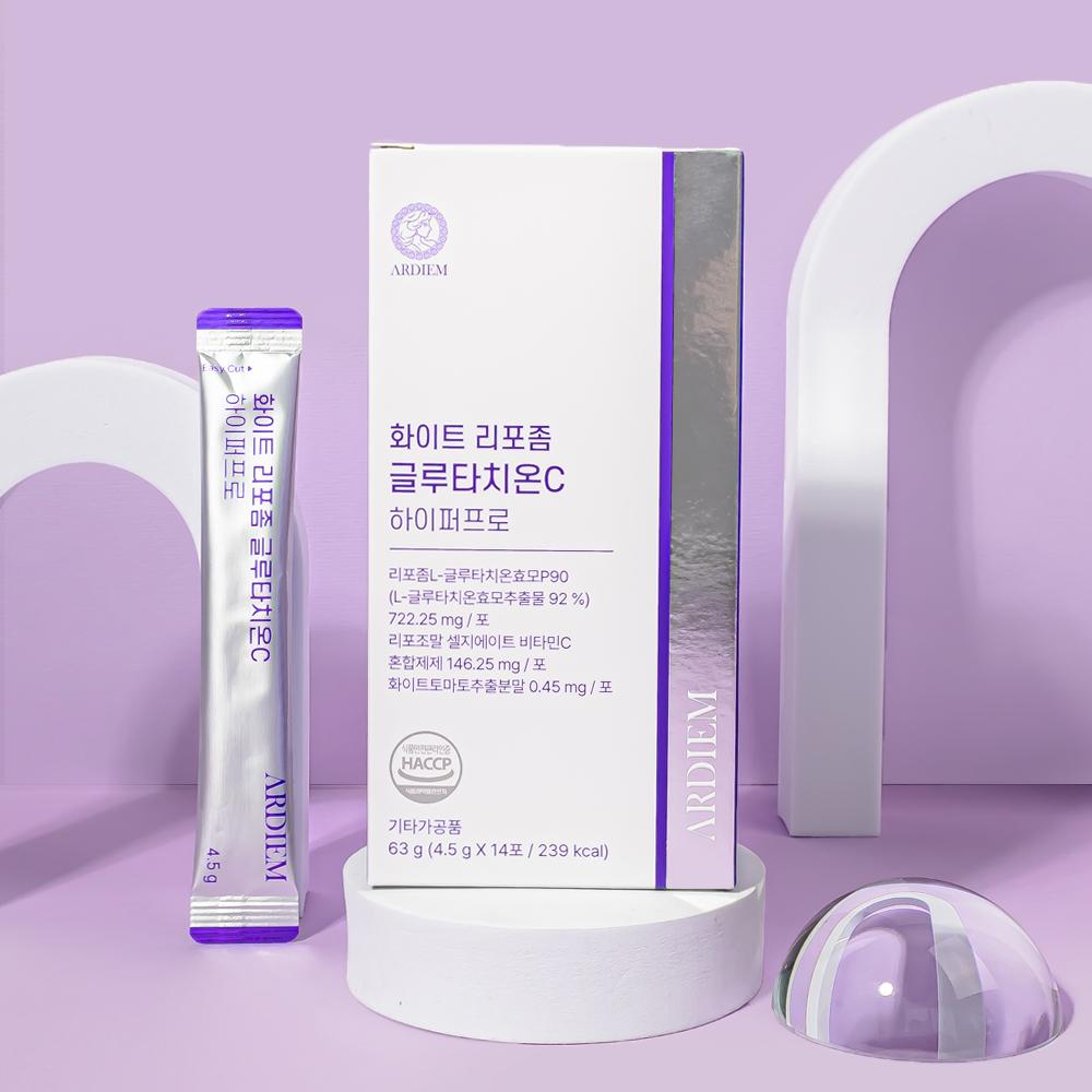 아르디엠 화이트 리포좀 글루타치온C 하이퍼프로 63g 28포, 1개 - 상세 이미지 4