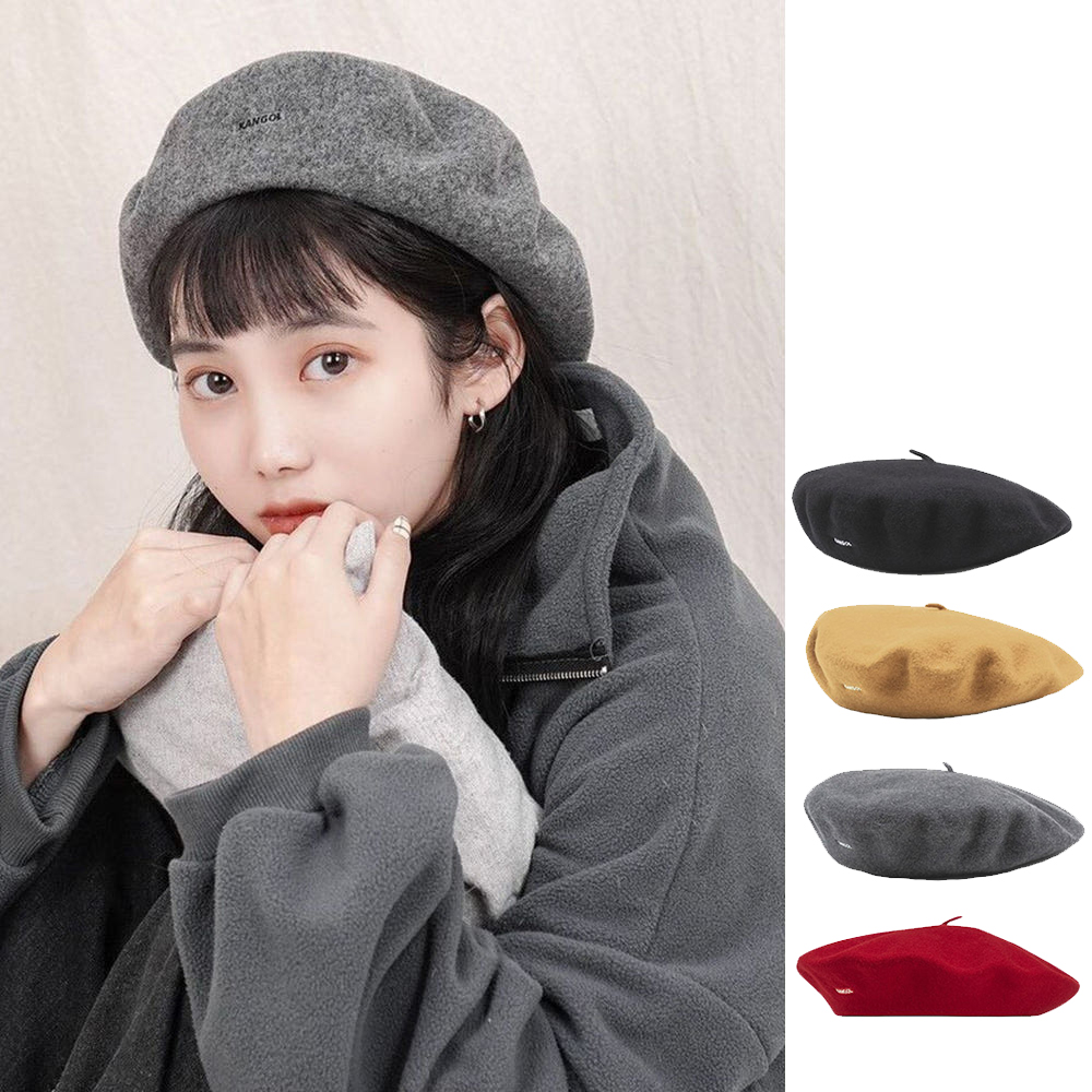 캉골 여성 베레모 울 빵모자 화가모자 - 메인 이미지