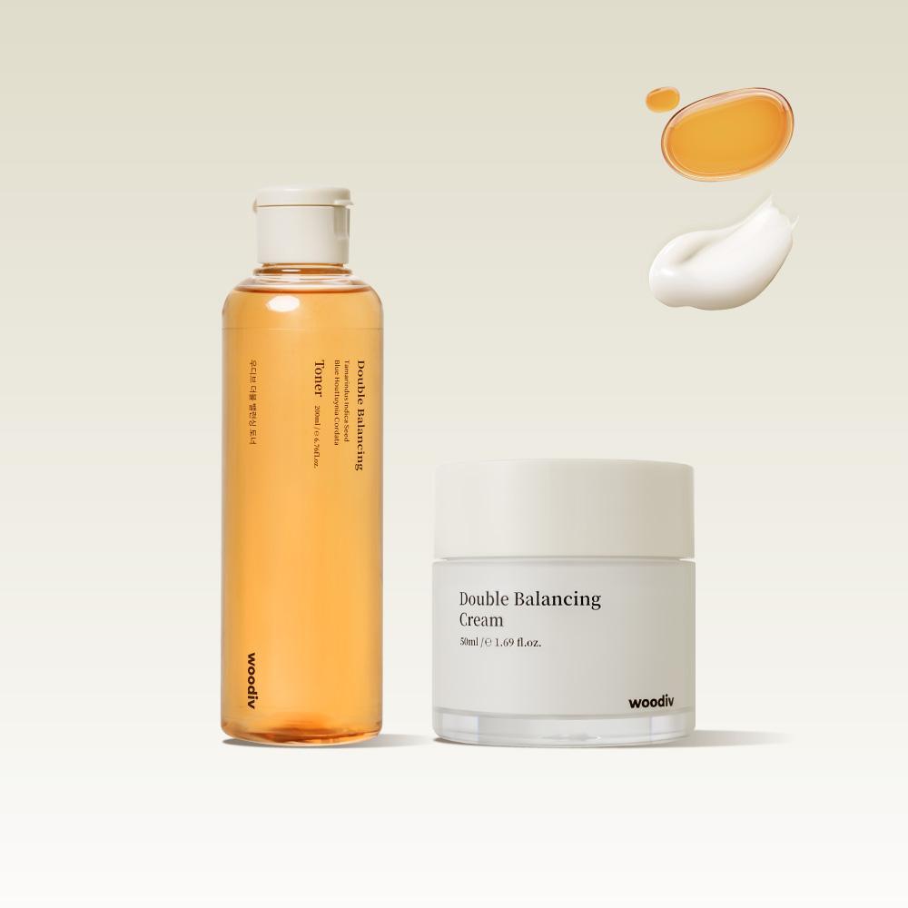 [여드름 진정] 토너200ml+크림50ml / 식물성세트 뾰루지 여리고 민감한 피부용 - 상품 이미지