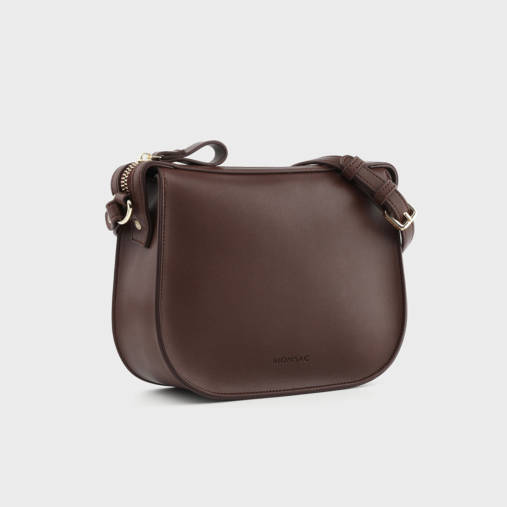 몽삭 로린 크로스바디백 다크브라운 AP12-2502-DB