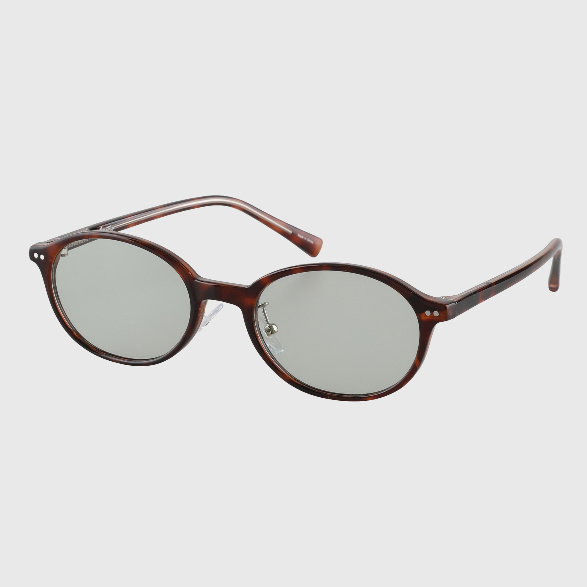 긱시크 패션 뿔테 오벌형 코받침 틴트 선글라스 자외선차단