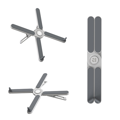 아우라플로 휴대용 접이식 각도 조절 슬림 메탈 태블릿 노트북 스탠드 거치대