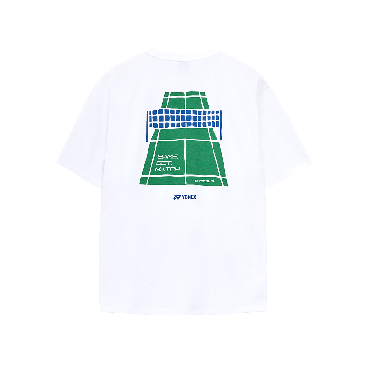 요넥스 251TS042U 배드민턴 오버핏 반팔 티셔츠 남녀공용 데일리웨어 화이트 - 상세 이미지 4