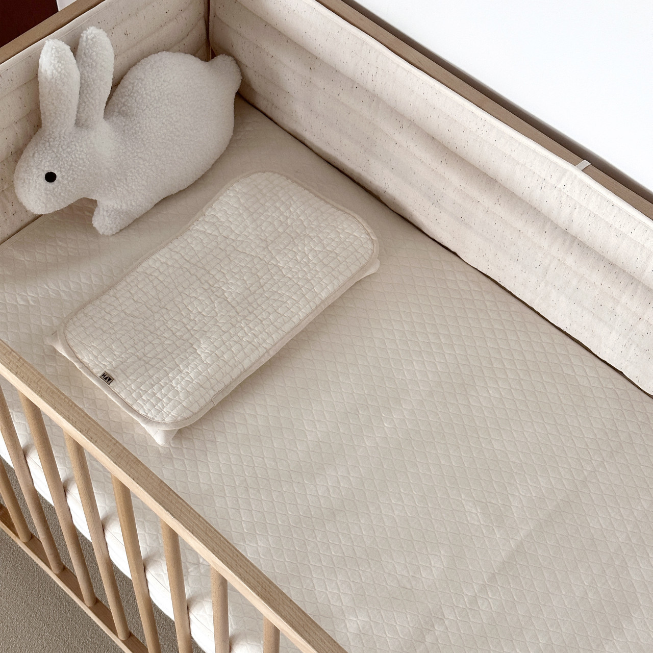 누빔 방수패드 슈퍼싱글 사이즈 신생아 아기 침대 방수요 논슬립 무형광 매트 주다르