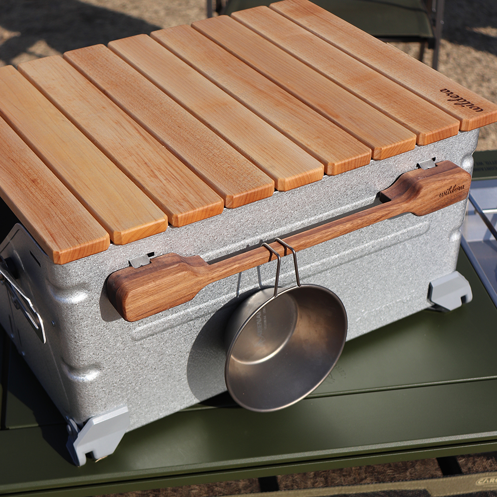 스노우피크 쉘프컨테이너 우드 사이드 마운트바 쉘컨 원목 걸이