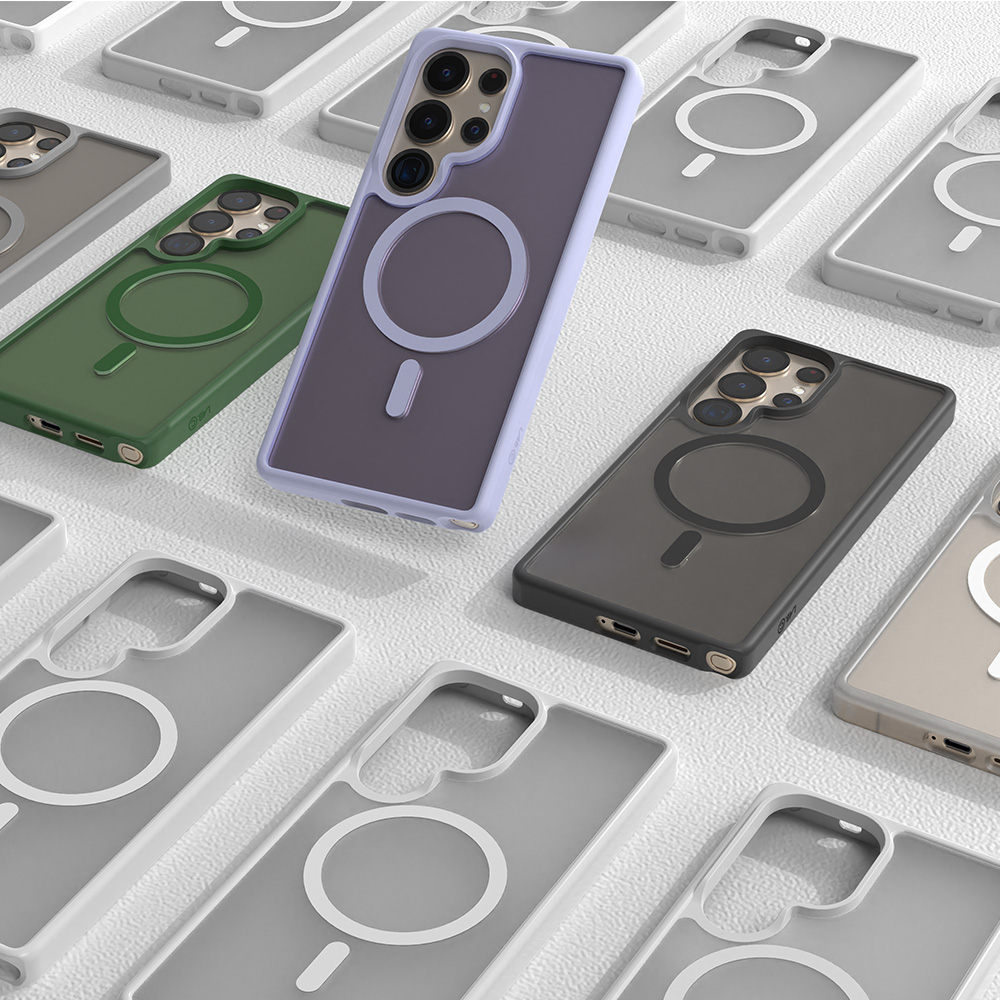 랩씨 지문방지 맥세이프 케이스 최강 2배자력 변색방지 마그넷 커버 매트 라벤더, 갤럭시S25 - 상세 이미지 2