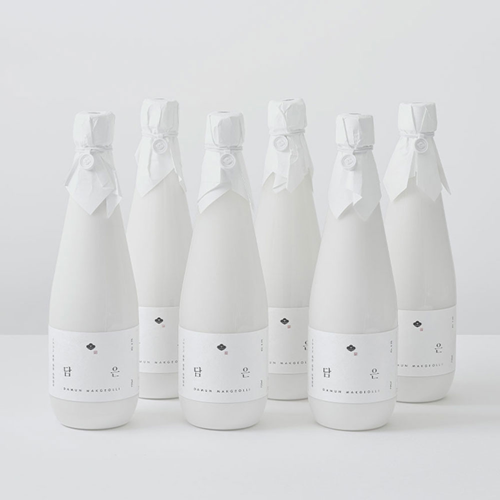 [담은 막걸리] 화이트 6병 구름 막걸리 6.5도 750ml