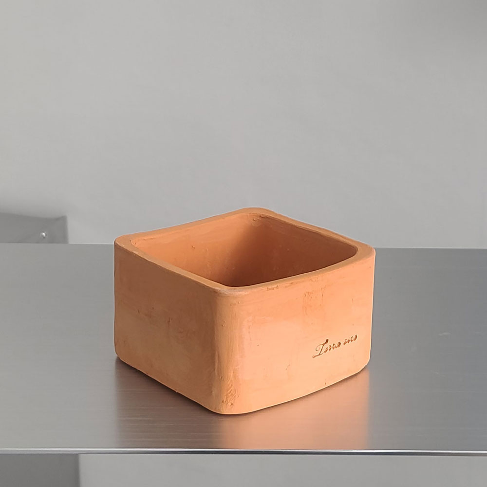 테라원 빈티지 수제 토분 11x7cm 사각 - 상세 이미지 5