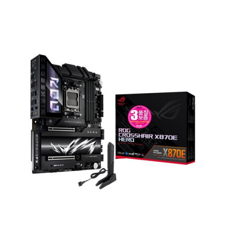ASUS ROG CROSSHAIR X870E HERO STCOM (AMD 소켓AM5 DDR5 메인보드)