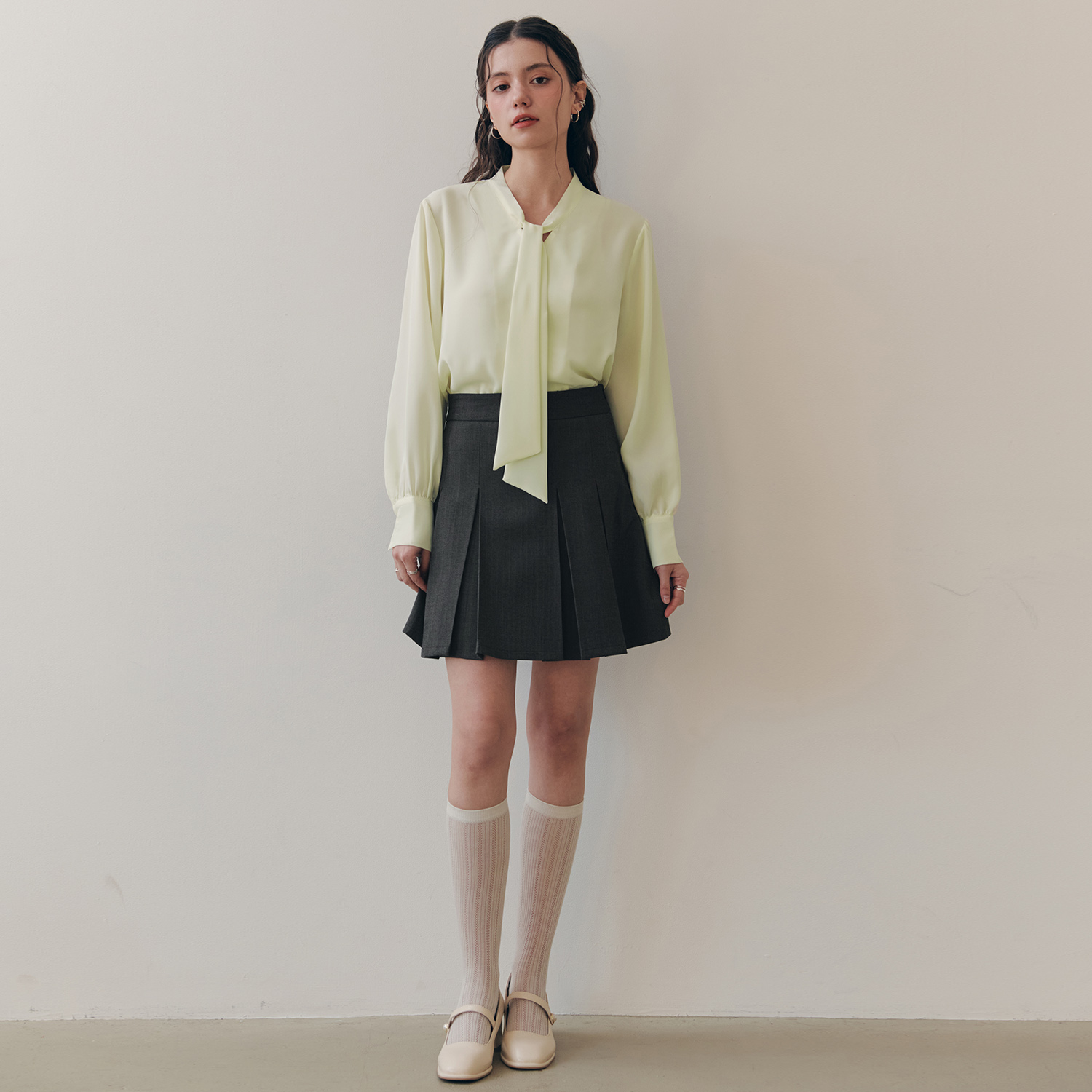 [제로스트릿][2컬러] 헤니 플리츠 스커트 HENNY PLEATS SKIRT - 상세 이미지 2